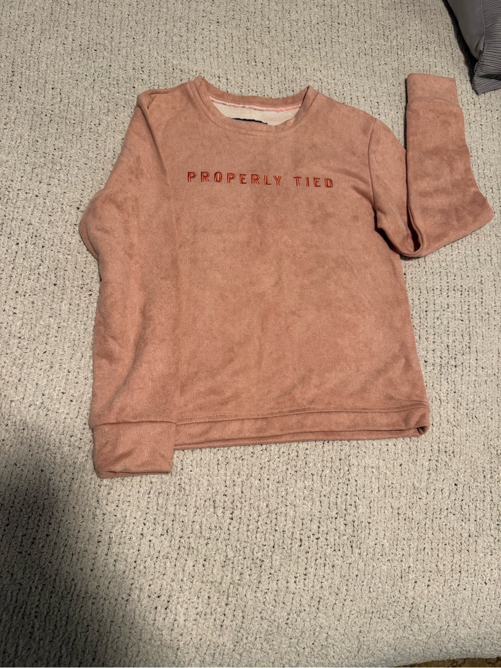 Properly Tied Girls' Cozy Fleece Sweatshirt - Dusty Rose